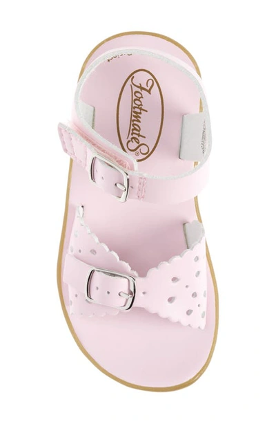 Shop Footmates Eco-ariel Waterproof Sandal In Rose Micro