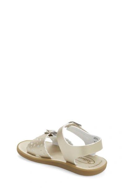 Shop Footmates Eco-ariel Waterproof Sandal In Soft Gold Micro