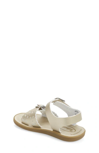 Footmates Eco-ariel Waterproof Sandal In Soft Gold Micro