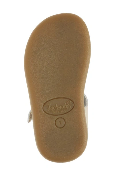 Footmates Eco-ariel Waterproof Sandal In Soft Gold Micro