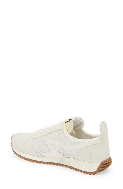 Rag & Bone Retro Runner Mesh Sneaker In Off White