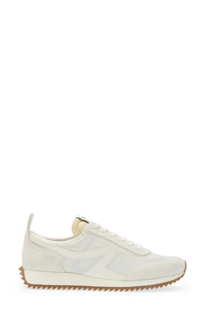 Rag & Bone Retro Runner Mesh Sneaker In Off White
