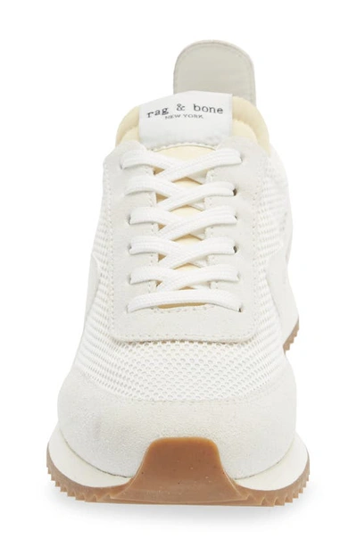 Shop Rag & Bone Retro Runner Mesh Sneaker In Off White