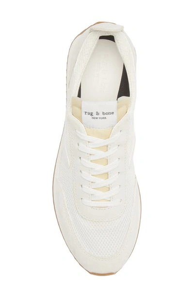 Shop Rag & Bone Retro Runner Mesh Sneaker In Off White