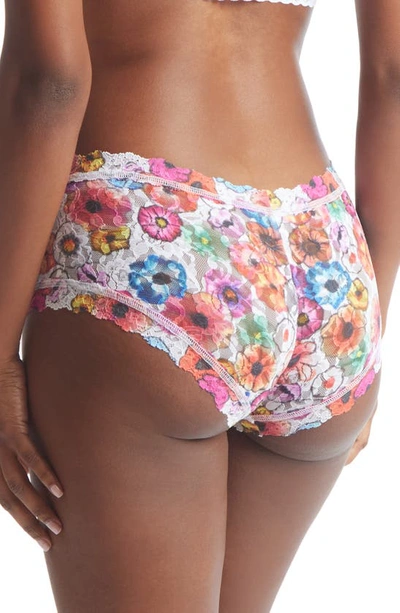 Hanky Panky Print Lace Boyshorts In Linger Awhile