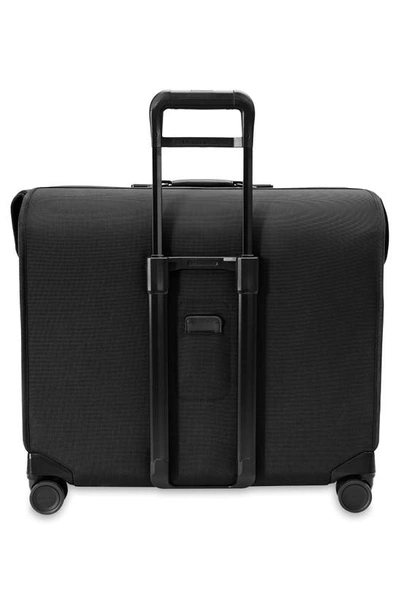 Shop Briggs & Riley Baseline Deluxe Wardrobe Spinner Suitcase In Black
