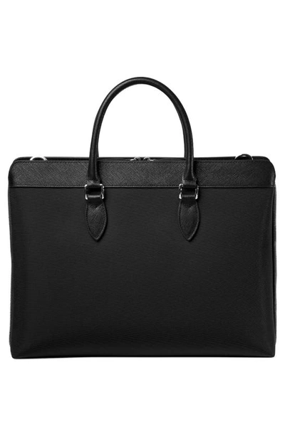 Maverick & Co. Alpha Nylon Briefcase In Black