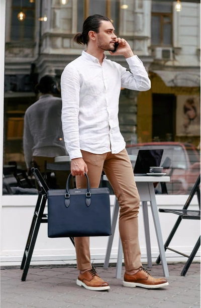 Maverick & Co. Alpha Nylon Briefcase In Navy