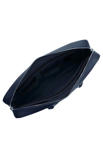Maverick & Co. Manhattan Monochrome Leather Briefcase In Navy