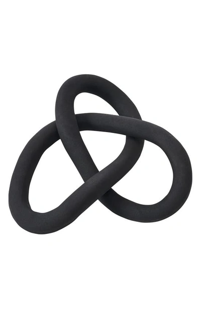 Shop Renwil Binna Infiniti Knot Statue In Matte Black