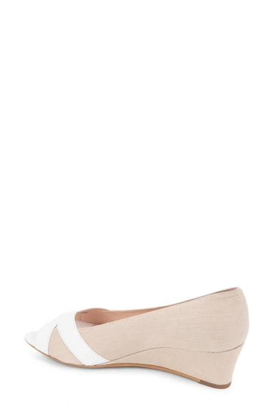 Shop Patricia Green Como Wedge Sandal In Natural White