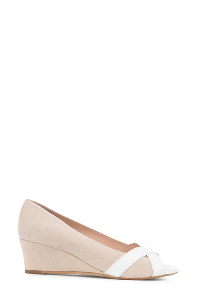 Shop Patricia Green Como Wedge Sandal In Natural White
