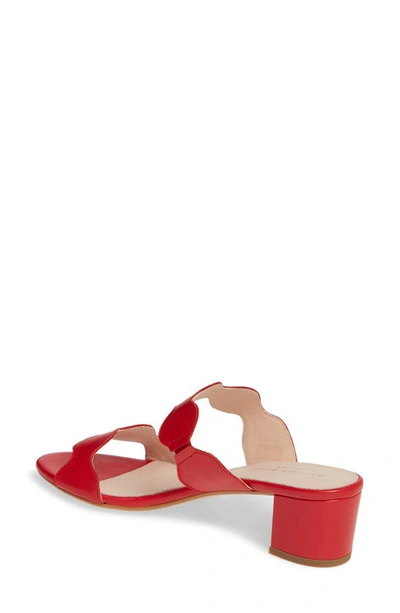 Patricia Green Palm Beach Slide Sandal In Red/ Red Leather