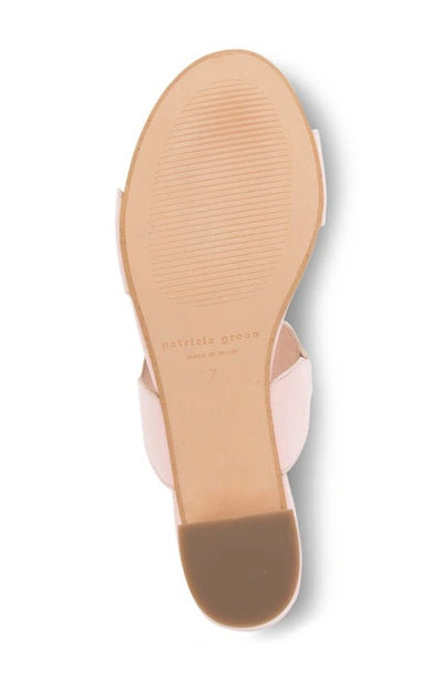 Patricia Green Palm Beach Block Heel Scalloped Sandal In Soft Pink
