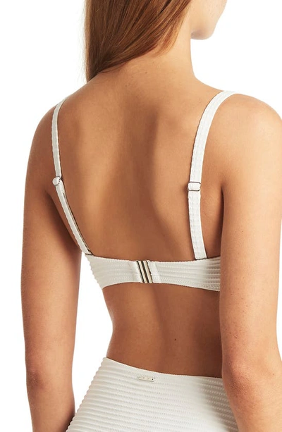 Sea Level U-bar Bandeau Bikini Top In White