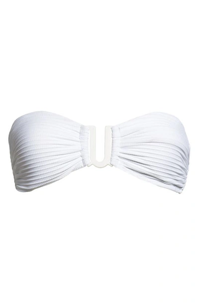 Sea Level U-bar Bandeau Bikini Top In White