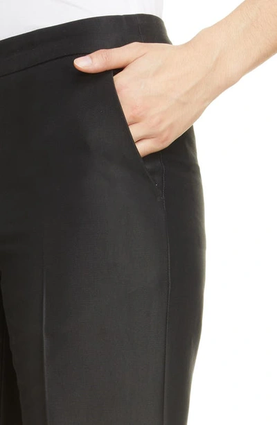 Shop Dries Van Noten Poumas Shiny Viscose Pants In Black