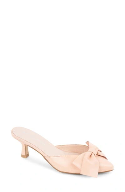 Shop Patricia Green Malibu Kitten Heel Mule In Blush