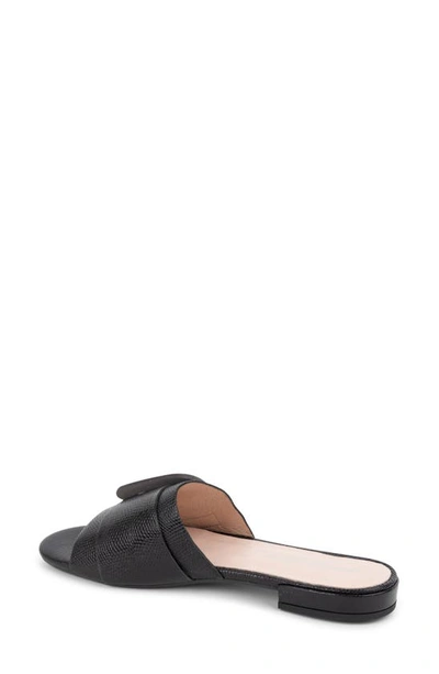 Patricia Green Venice Buckle Slide Sandal In Black