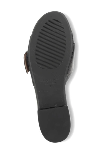 Patricia Green Venice Buckle Slide Sandal In Black