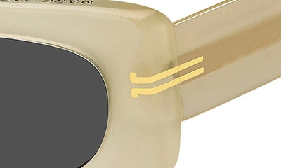 Shop Marc Jacobs 50mm Rectangle Sunglasses In Yellow/ Grey