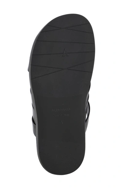 Shop Aquatalia Iselda Crisscross Slide Sandal In Black