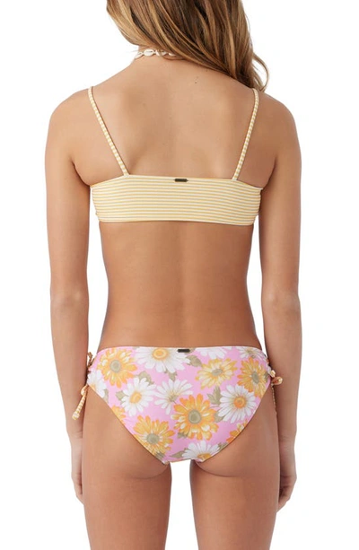 Shop O'neill Kids' Sunny Side Two-piece Swimsuit In Pink
