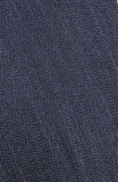 Cinq À Sept Loren Topstitched Cropped Bootcut Denim Pants In Indigo