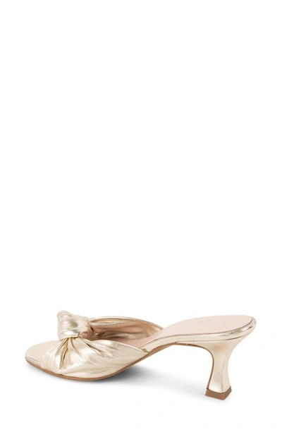Patricia Green Savannah Knotted Bow Slide Sandal In Gold
