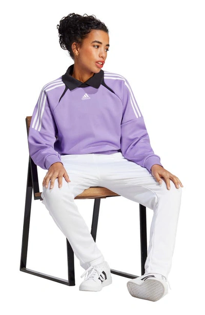Shop Adidas Originals Sportswear Express Sweatshirt In Violet Fusion/ Black/ White
