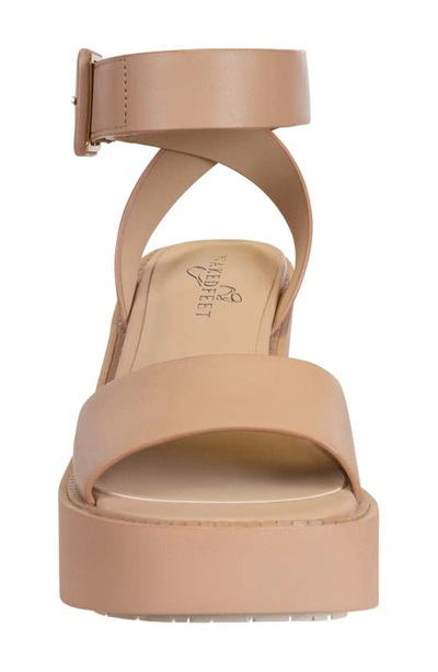 Shop Naked Feet Iconoclast Ankle Strap Platform Sandal In Rosette
