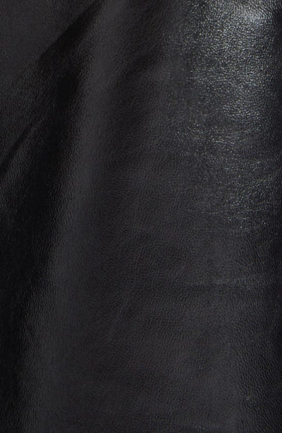 Shop Acne Studios Lazos Flare Lambskin Leather Pants In Black
