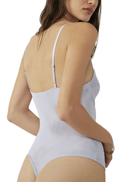 Free People Intimately Fp Night Rhythm Corset Bodysuit In Soft Lilac