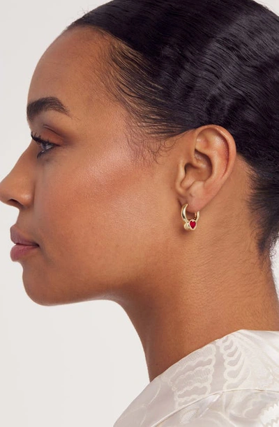 ted baker heart huggie earrings