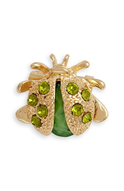 Shop Clifton Wilson Ladybug Lapel Pin In Green