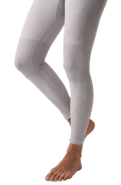 Shop Adidas By Stella Mccartney Truestrength Seamless Leggings In Mgh Solid Grey/ White/ Black