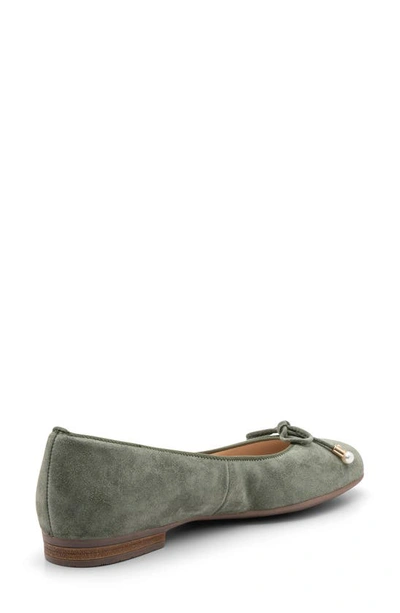 Shop Ara Scout Flat In Thyme Suede
