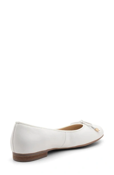 Shop Ara Scout Flat In Cream Calf