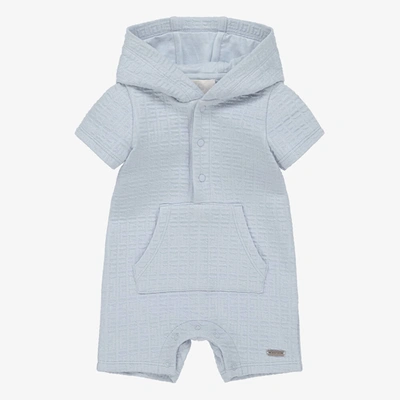 Shop Givenchy Blue 4g Jacquard Hooded Baby Shortie