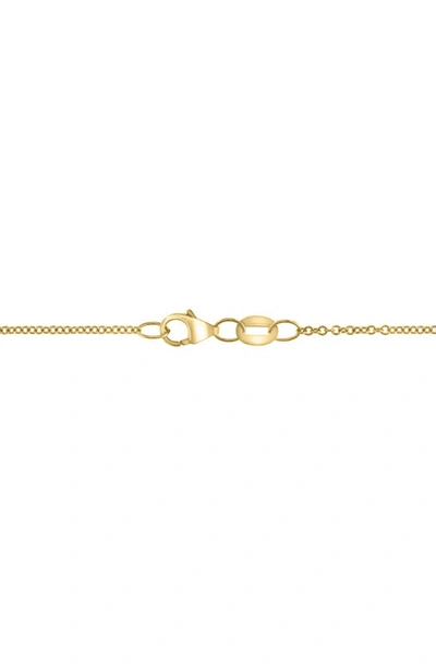 Effy Yellow Gold Plated Sterling Silver Diamond Moon Necklace In Silver
