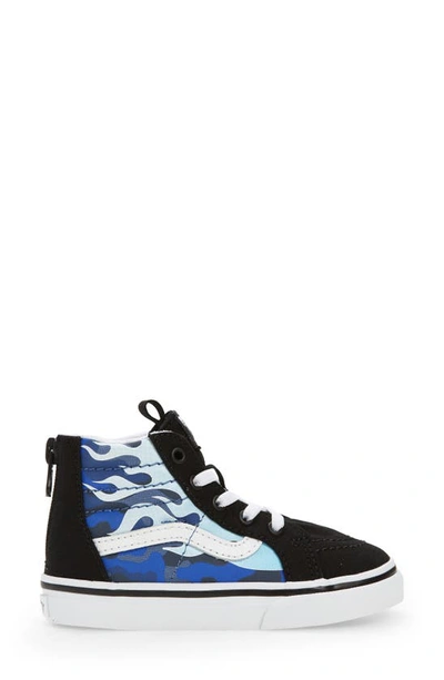 Shop Vans Sk8-hi Zip Sneaker In Camo Flame Blue/ Ice Camo