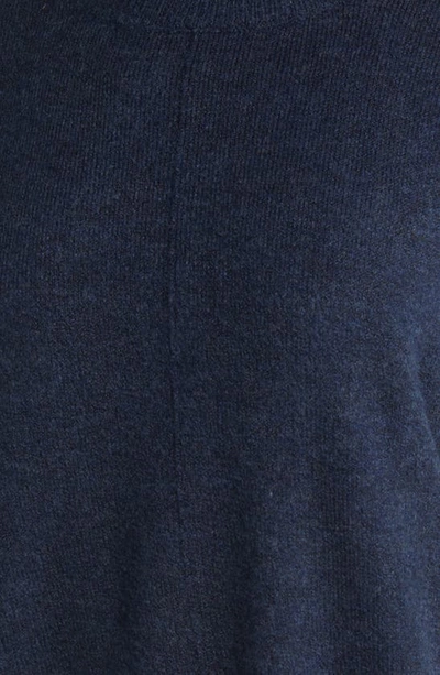 Shop Vince Camuto Colorblock Sweater In Vintage Blue/silver Hthr