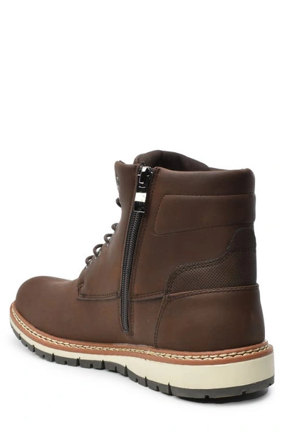 Shop Tahari Lace-up Lug Boot In Brown