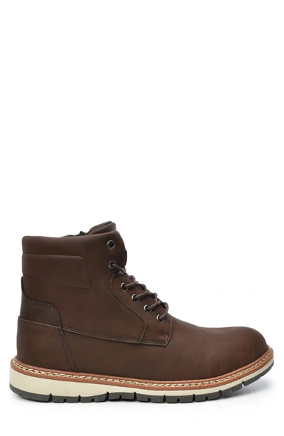 Shop Tahari Lace-up Lug Boot In Brown