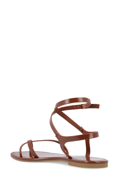 Shop Journee Collection Tru Comfort Charra Sandal In Cognac