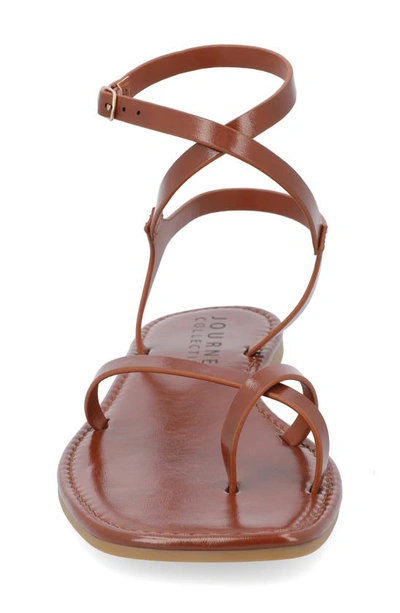 Journee Collection Tru Comfort Charra Sandal In Cognac