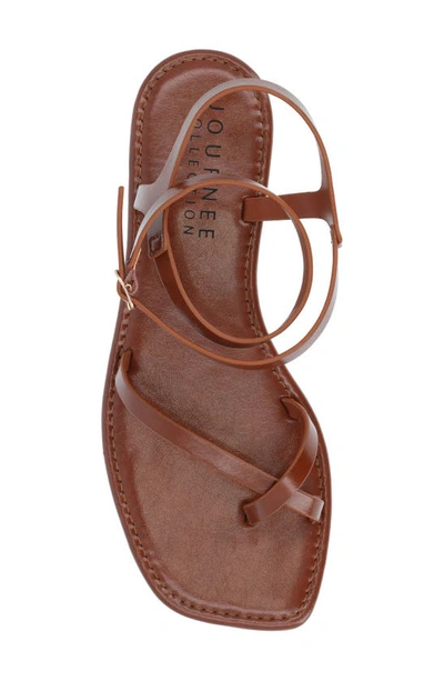 Journee Collection Tru Comfort Charra Sandal In Cognac