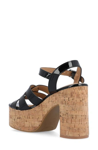 Journee Collection Tru Comfort Jania Platform Sandal In Black