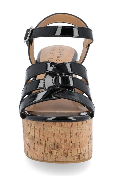 Journee Collection Tru Comfort Jania Platform Sandal In Black