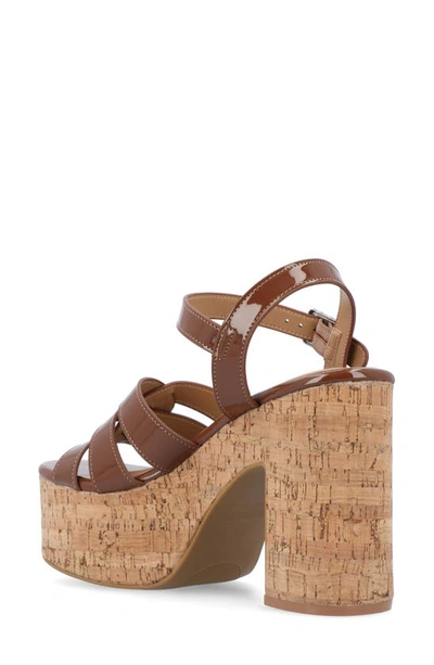 Journee Collection Tru Comfort Jania Platform Sandal In Brown